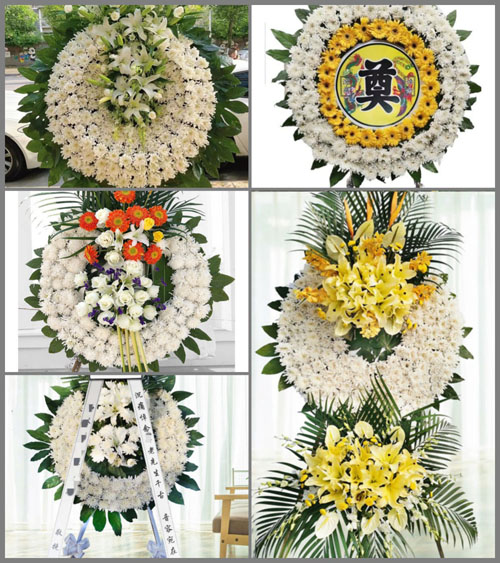 安徽池州市石台县大演乡新火村花圈速递